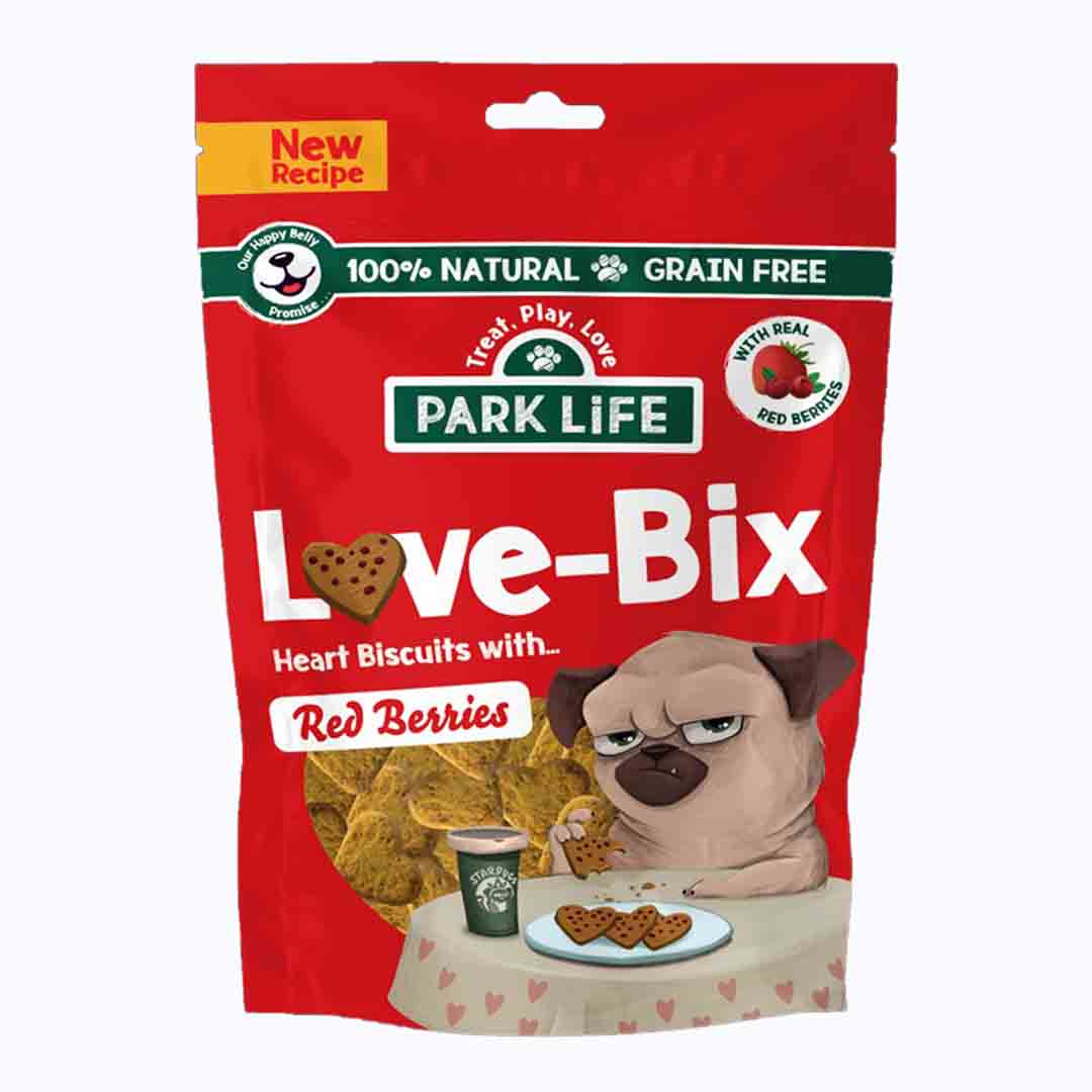 PARK LiFE Love Bix Red Berries Pouch 100 g Dog Treat