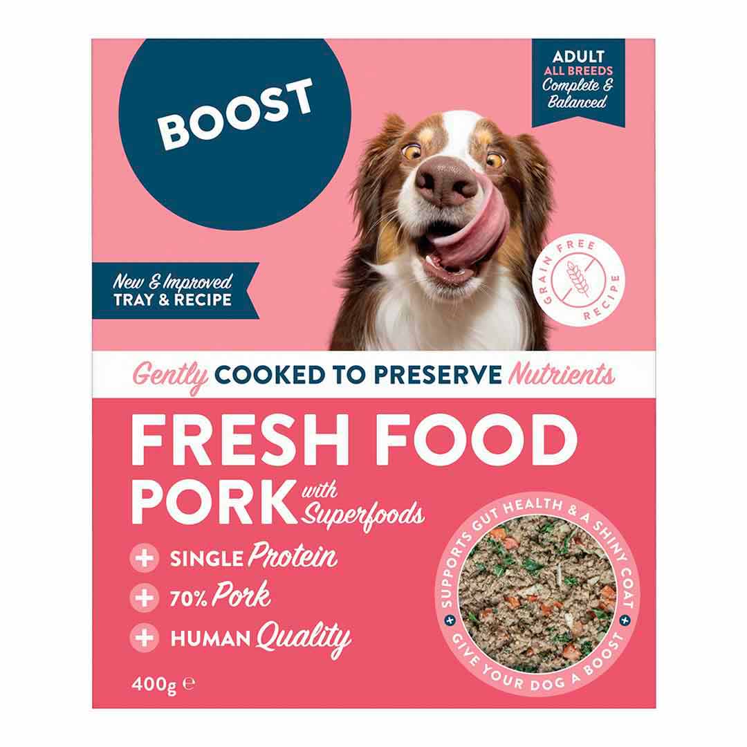 Jollyes Brand Jollyes Brand Boost 38 Superfood Pork Adult Dry Dog Food pet food packaging