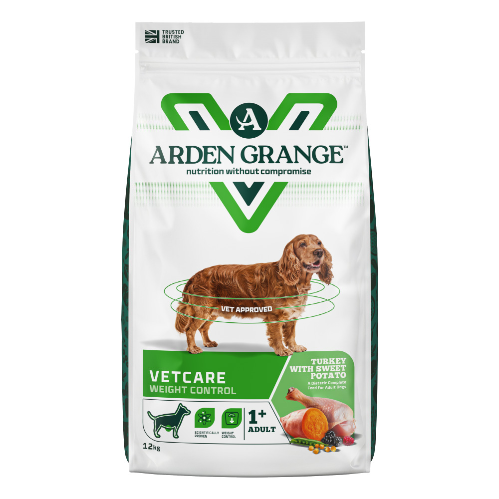 Arden Grange Arden Grange Vetcare Weight Management Turkey Adult Dry Dog Food pet food packaging