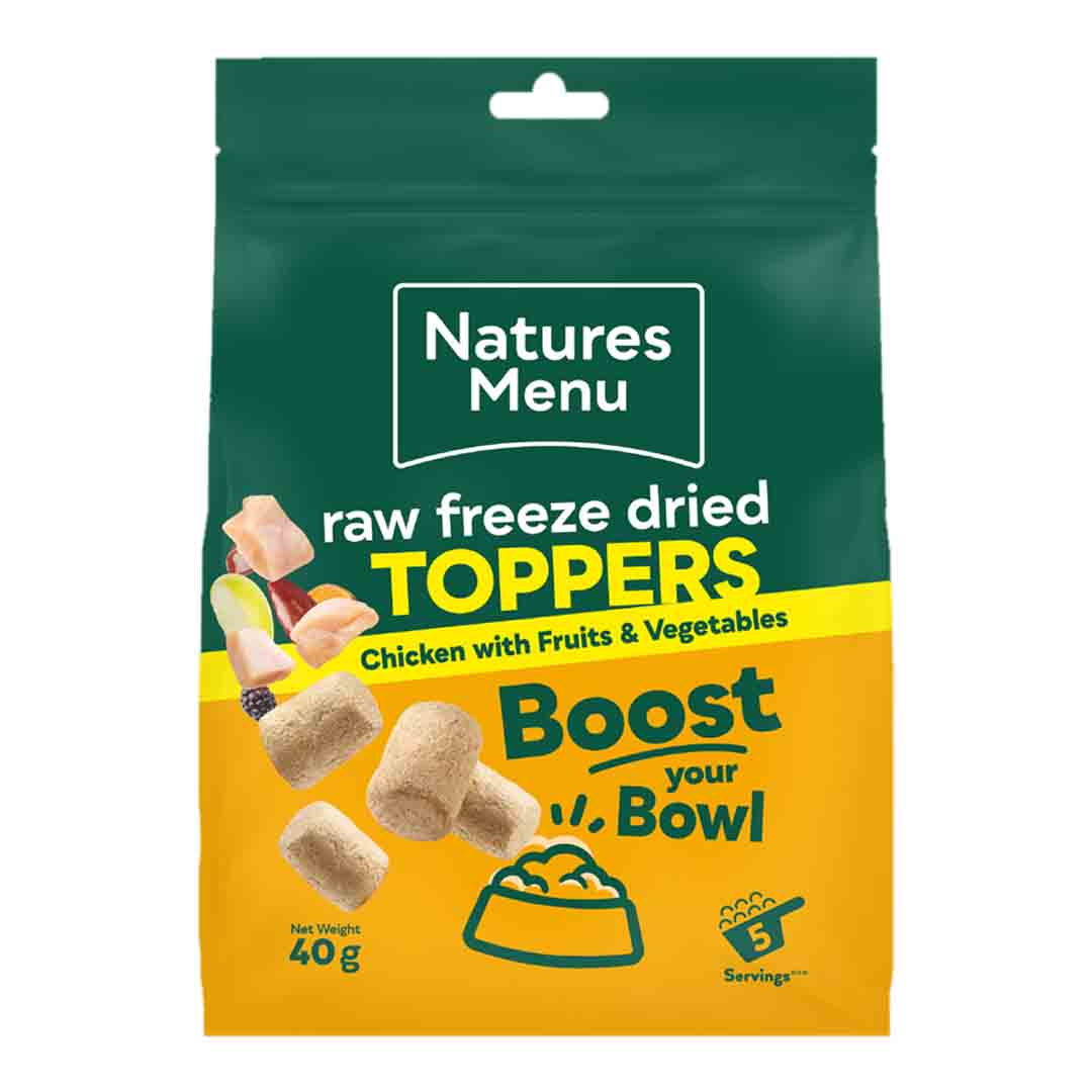Natures menu Natures Menu Freeze Dried Topper Chicken Adult Dry Dog Food pet food packaging