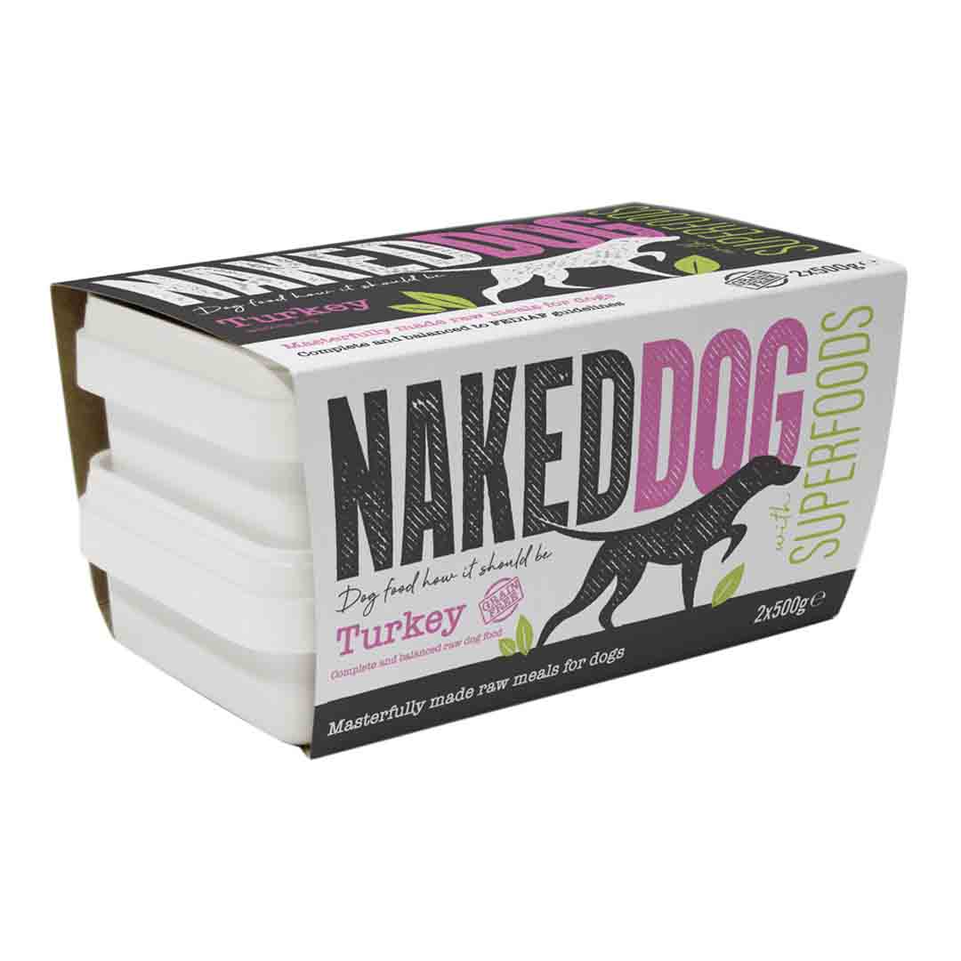 Naked Dog Naked Dog Raw Superfoods Turkey Adult Dry Food pet food packaging