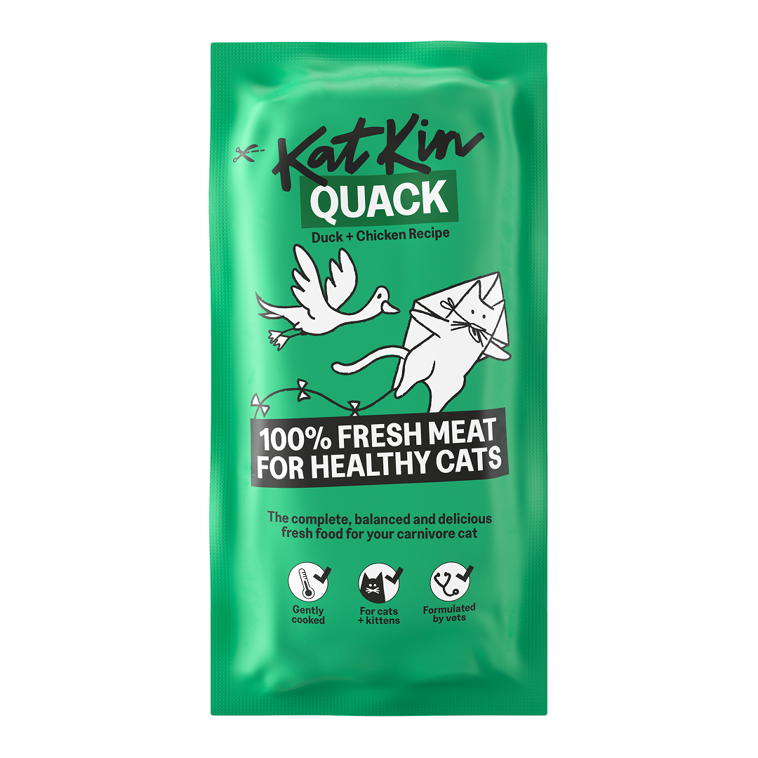 KatKin Katkin Quack 1X Chicken Duck Kitten Dry Cat Food pet food packaging