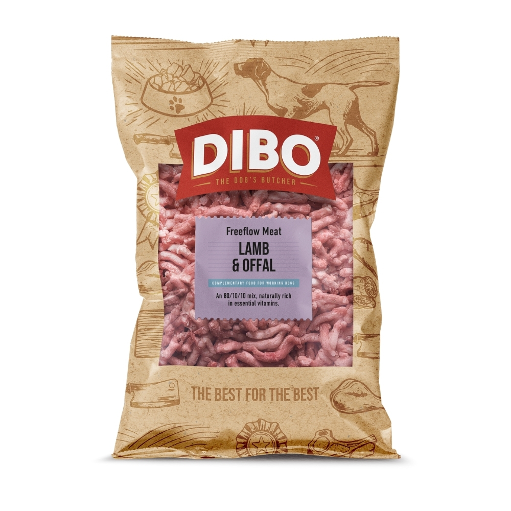 Jollyes Brand Jollyes Brand Dibo Flow 38 Offal Raw Lamb Adult Dry Dog Food pet food packaging