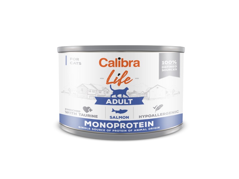 Calibra Calibra Life Chicken Salmon Adult Wet Cat Food pet food packaging