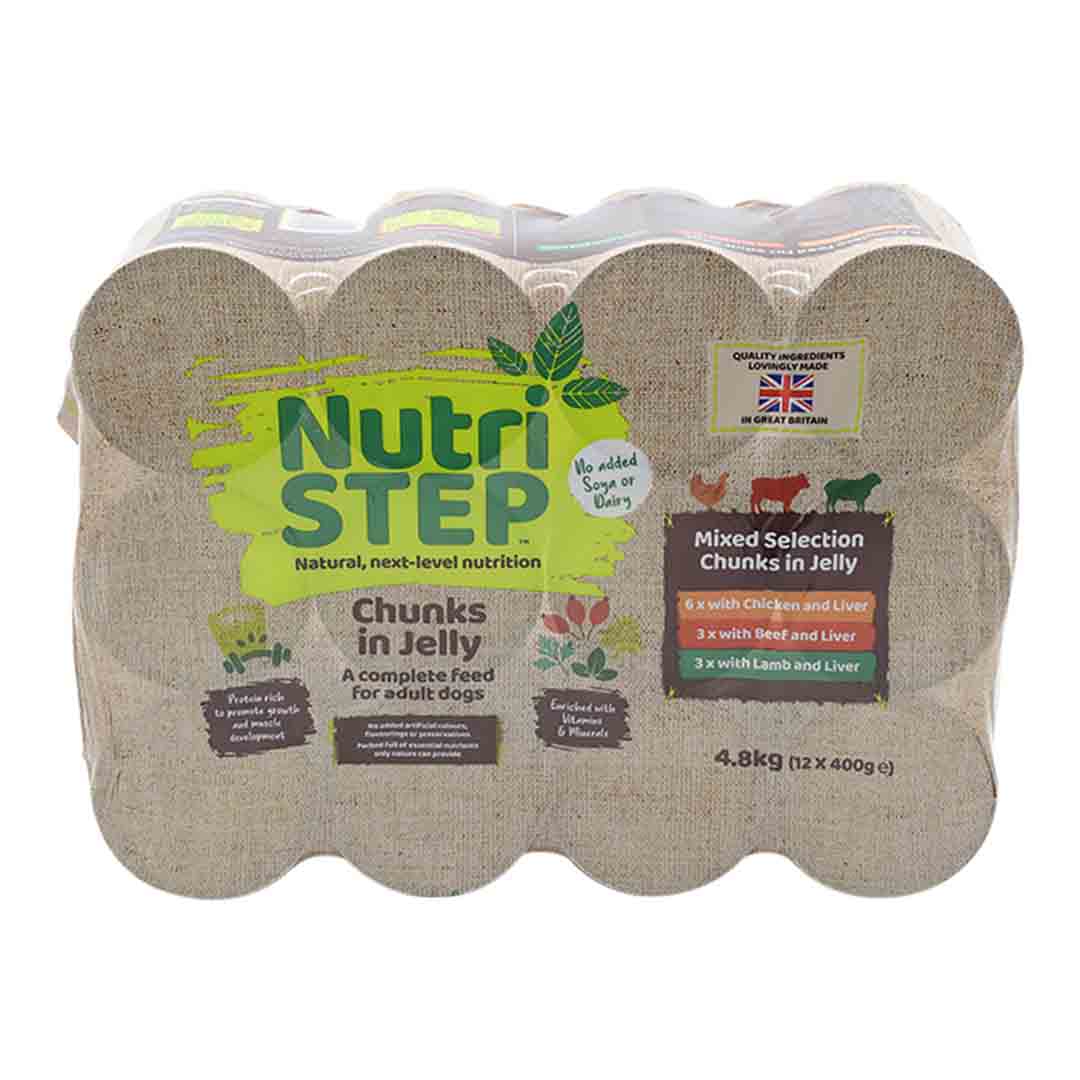 Jollyes Brand Jollyes Brand Nutristep Adult Wet Dog Food pet food packaging