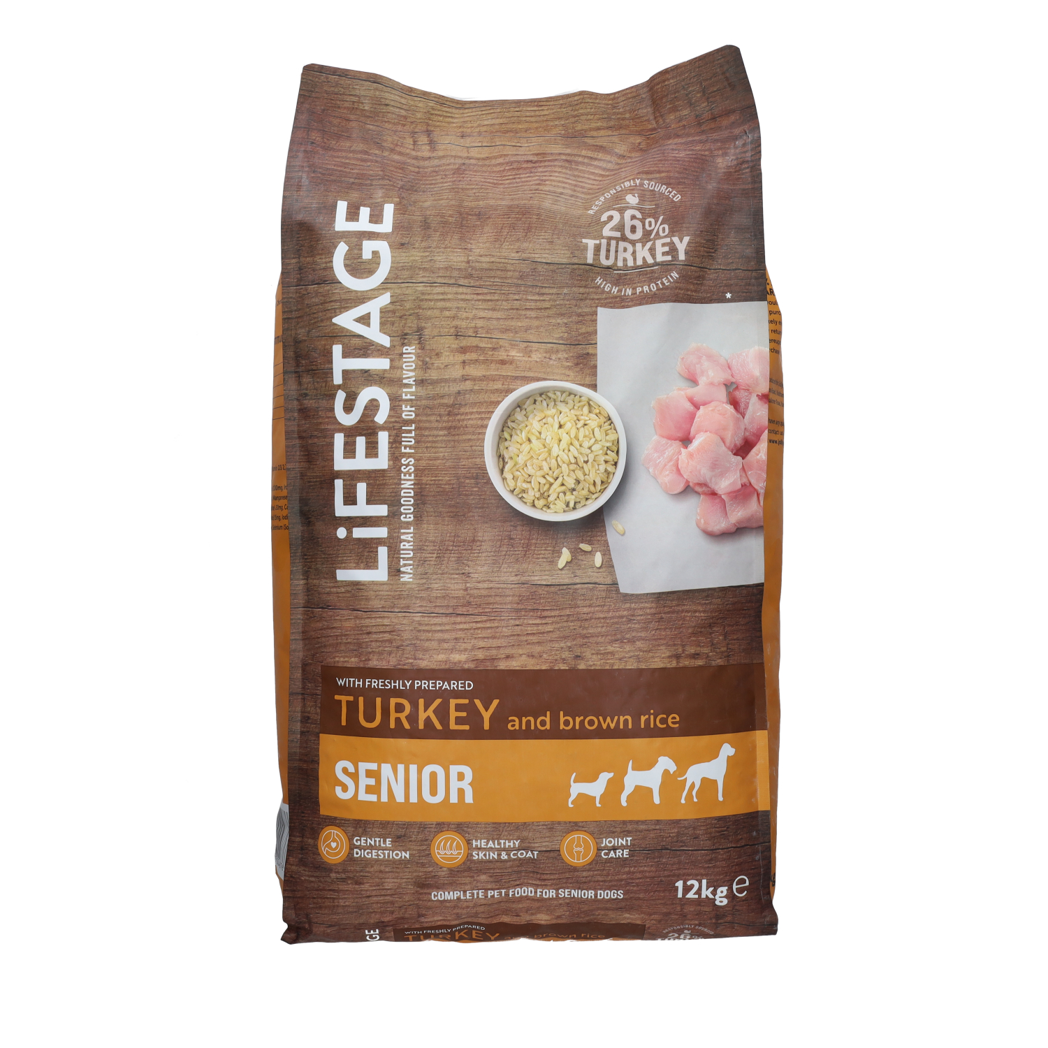 Lifestage Lifestage Brown Turkey Senior Dry Dog Food pet food packaging