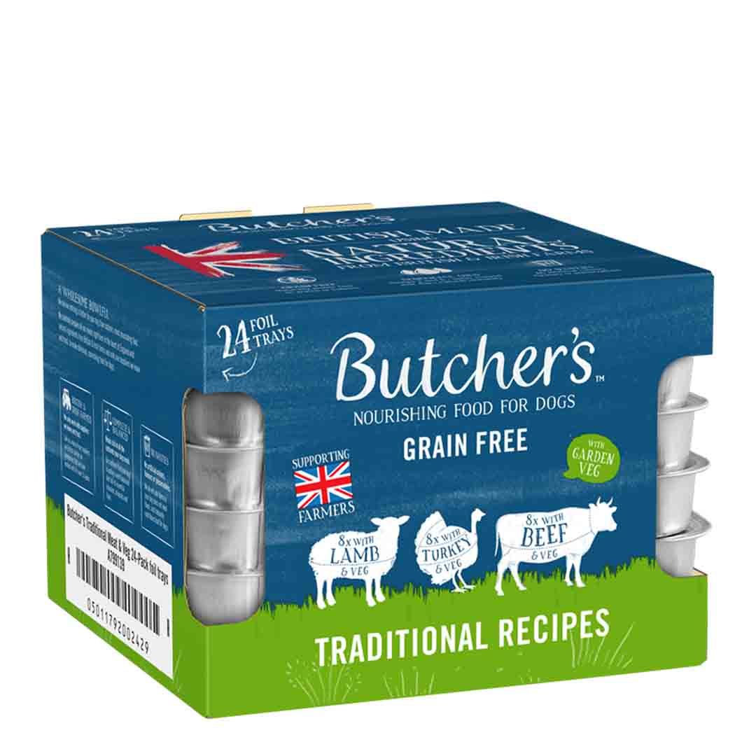 Butcher's Traditional Recipes Dog Food Trays 24 x 150g Wet Dog Food