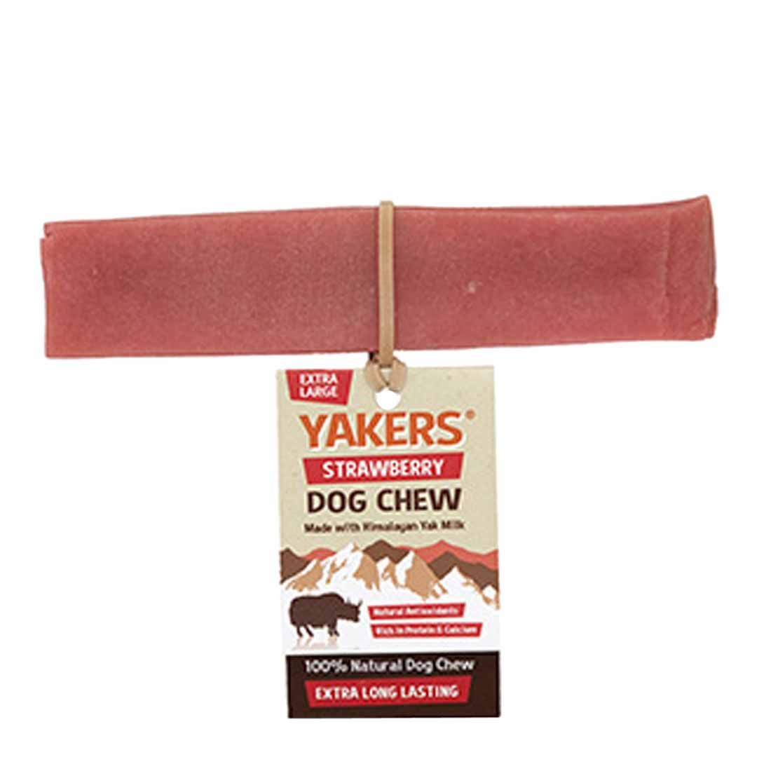 Yakers Dog Chew Strawberry Dog Chews Treats