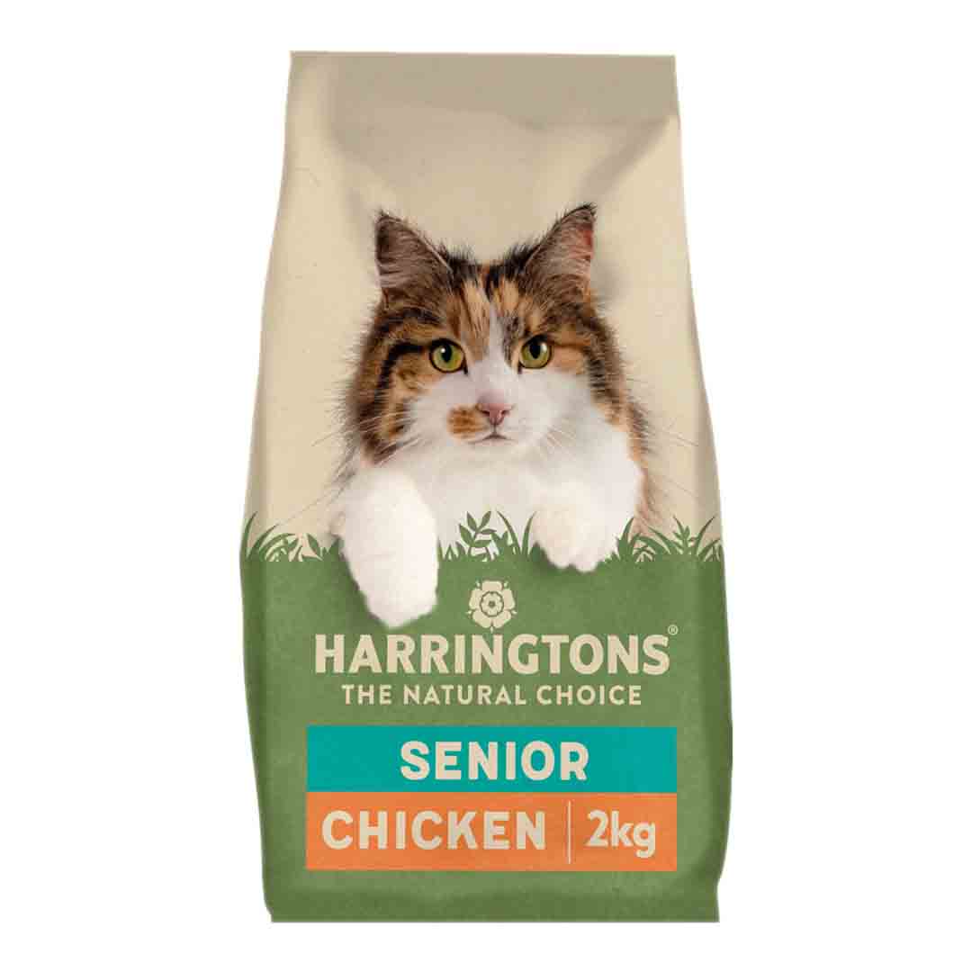 Harringtons Harringtons Chicken Senior Dry Cat Food pet food packaging