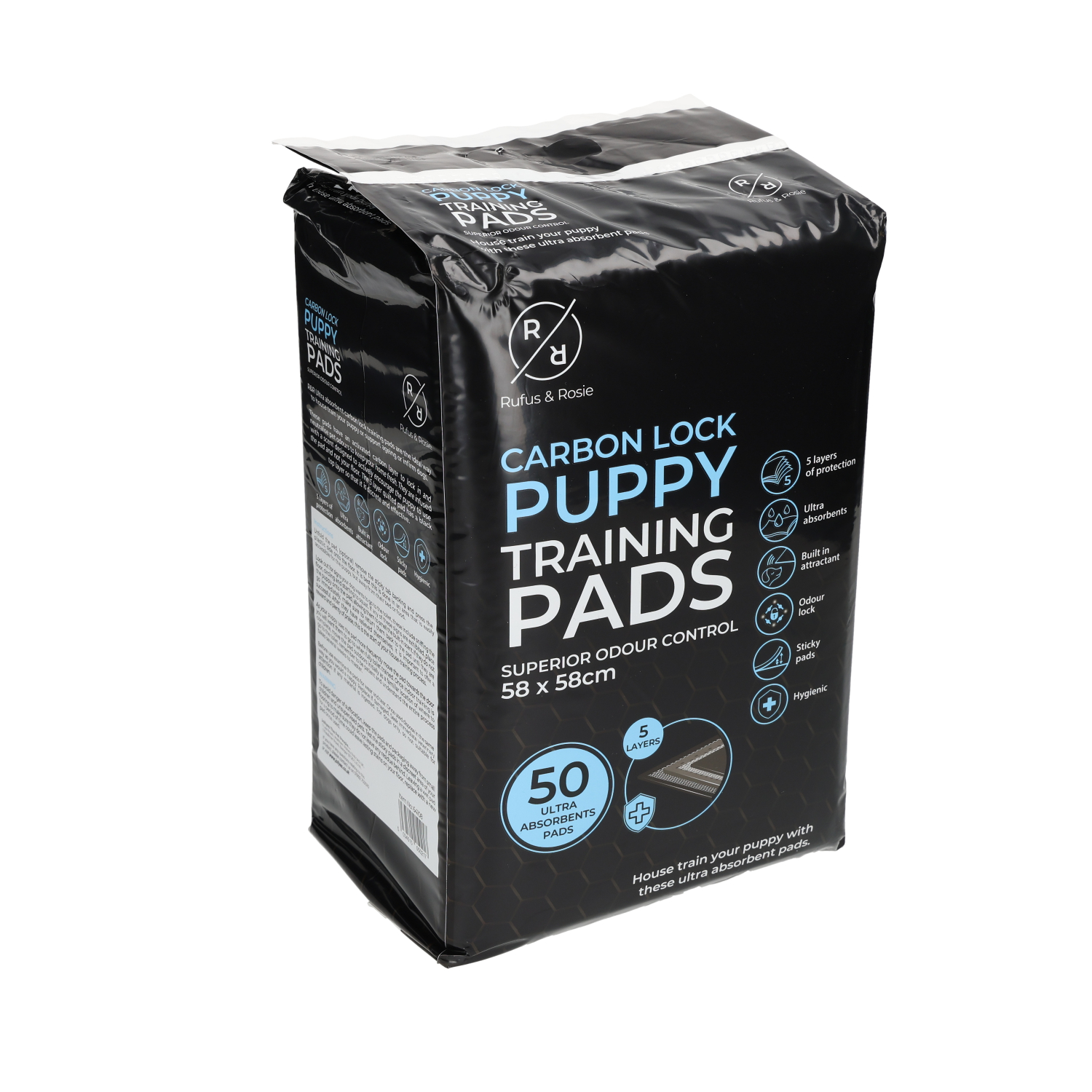 R&R Carbon Lock Puppy Pads Jollyes