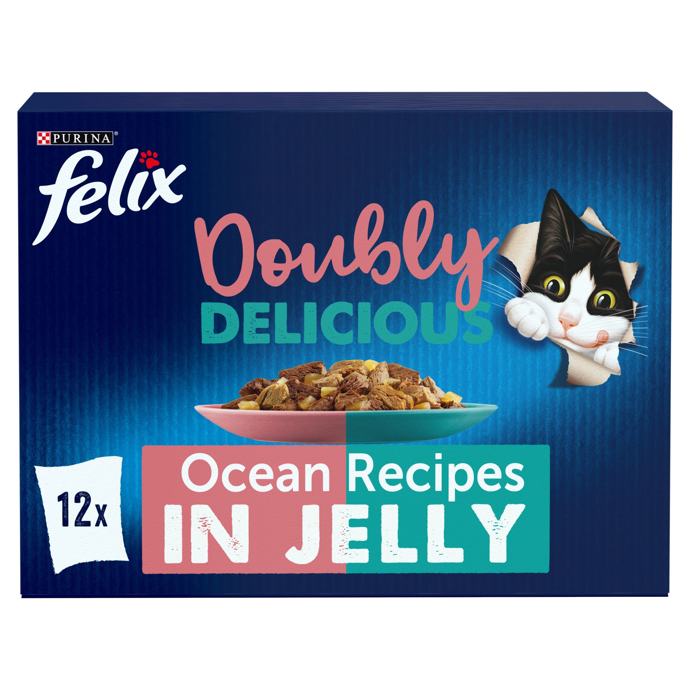 Felix Felix Doubly Ocean Adult Wet Cat Food pet food packaging