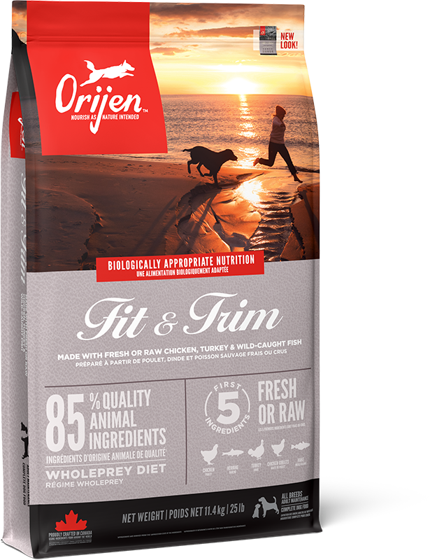 Orijen Orijen Fit Trim Adult Dry Dog Food pet food packaging