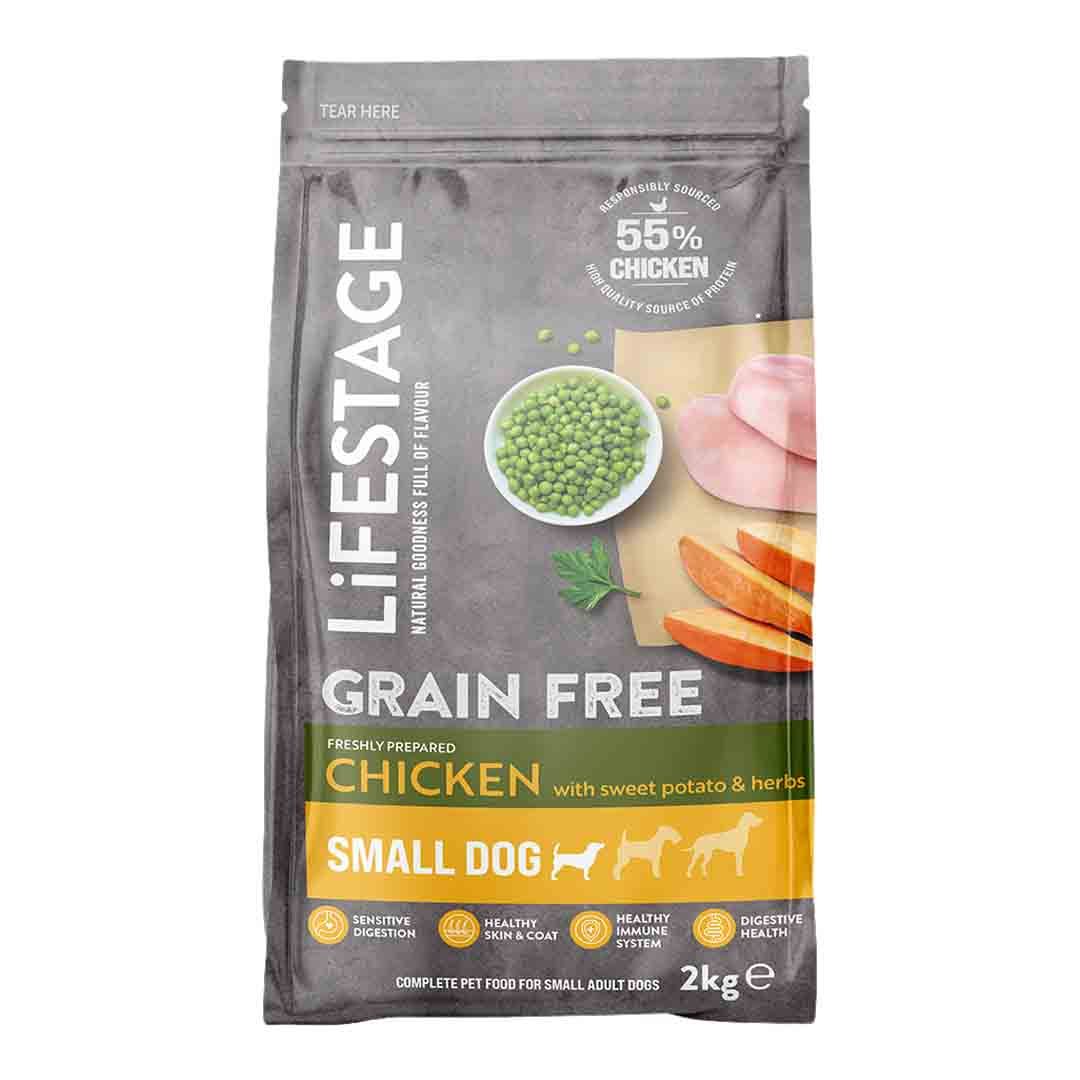 Lifestage Small Adult Grain Free Chicken & Sweet Potato 2kg Dry Dog Food