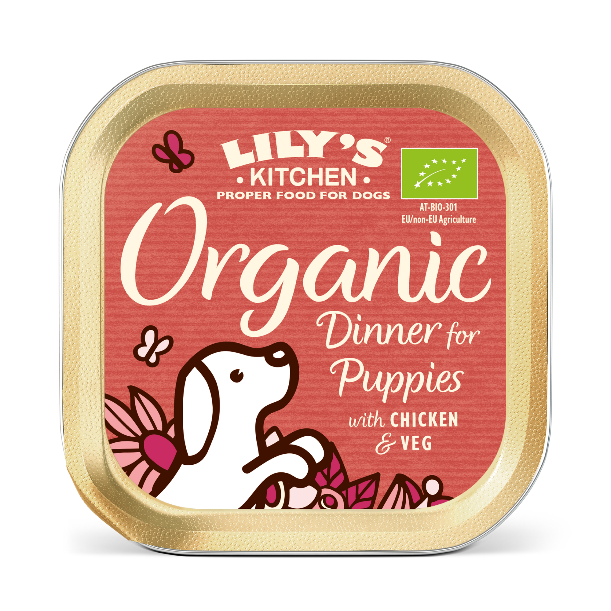 Lily's Kitchen Lily'S Kitchen Organic Dinner For Puppy Dry Dog Food pet food packaging