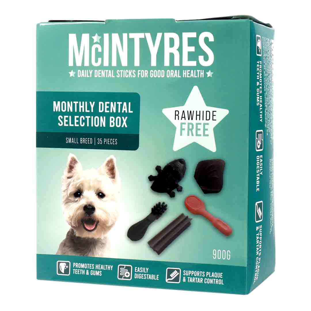 Mcintyres Small Dental Variety Box Dog Treat Jollyes