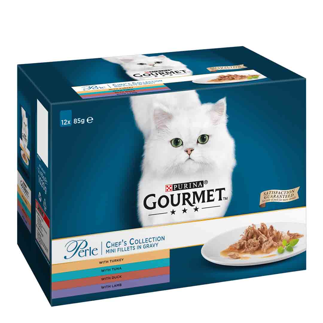 Gourmet Gourmet Perle Chefs Selection Adult Wet Cat Food pet food packaging