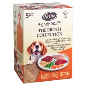 HiLife Hilife It Only The Broth Collection Adult Dry Dog Food pet food packaging