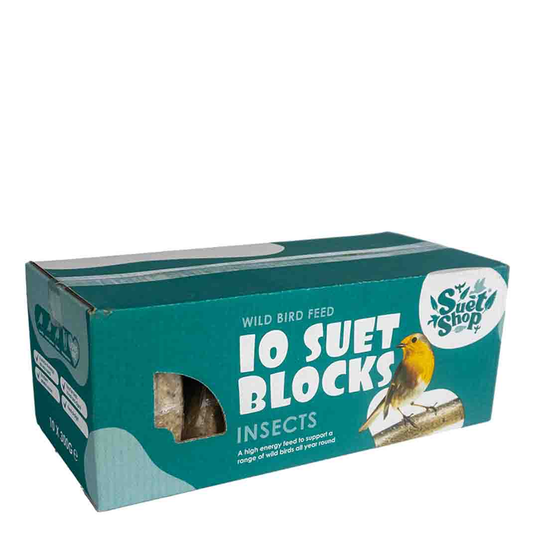 Suet Shop Suet Block Insect Wildbird Food 10 x 300 g