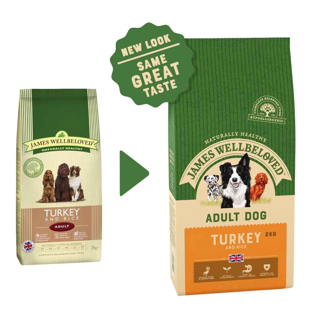 James Wellbeloved Dog Adult Turkey & Rice 2kg Dry Dog Food