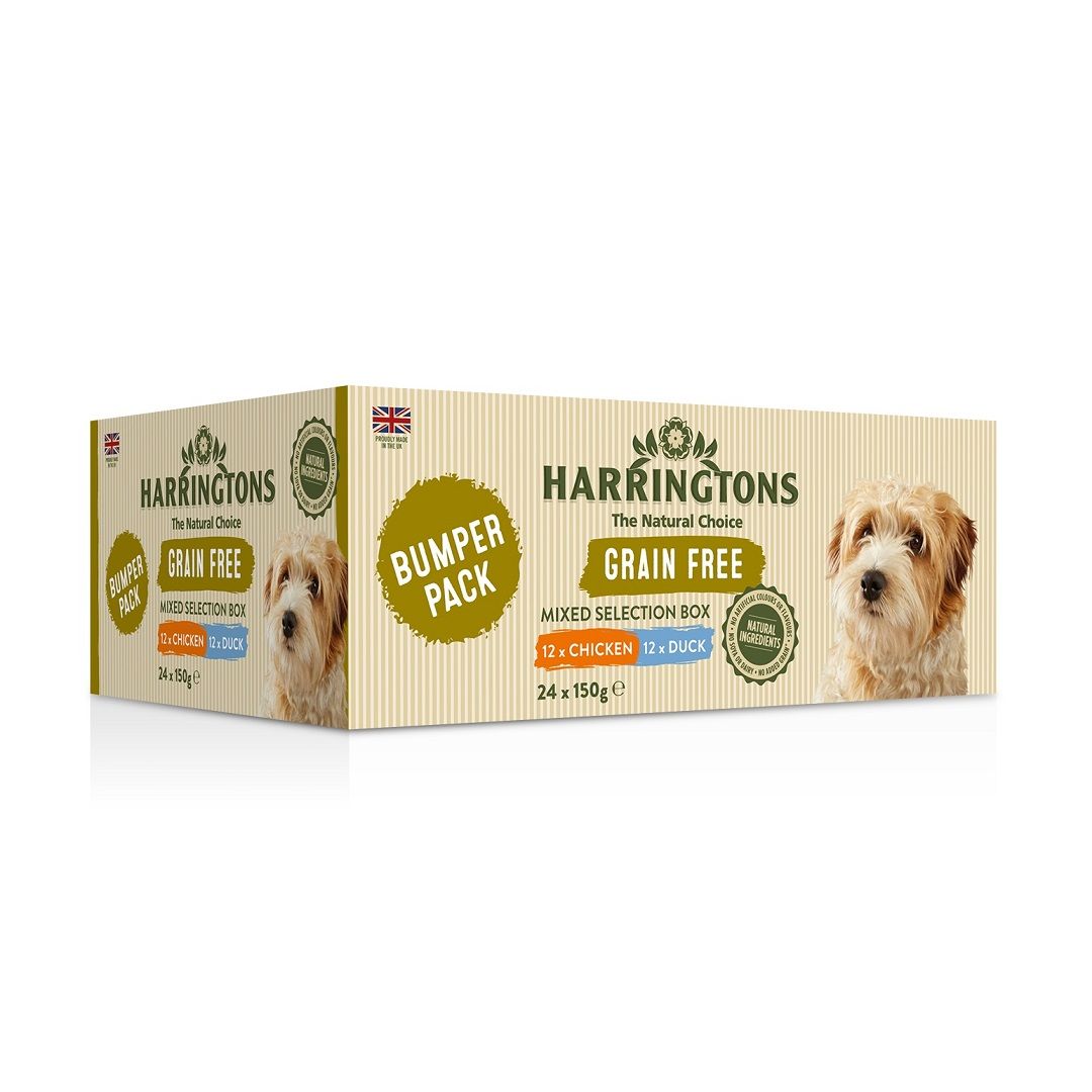 Harringtons Wet Dog Mixed Bumper Grain Free for Dog and Puppy