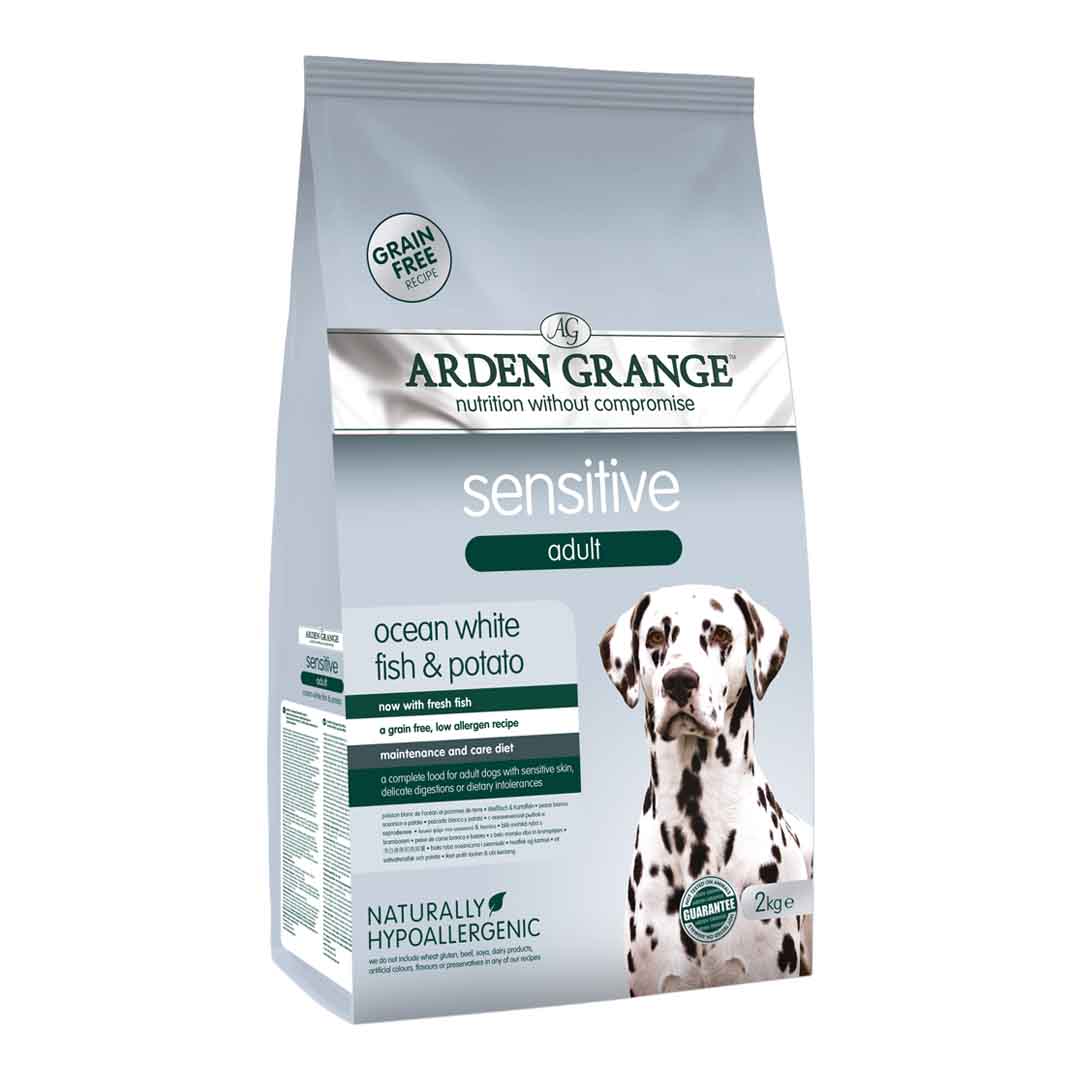 Arden Grange Arden Grange Sensitive Grain Free 38 Adult Dry Dog Food pet food packaging