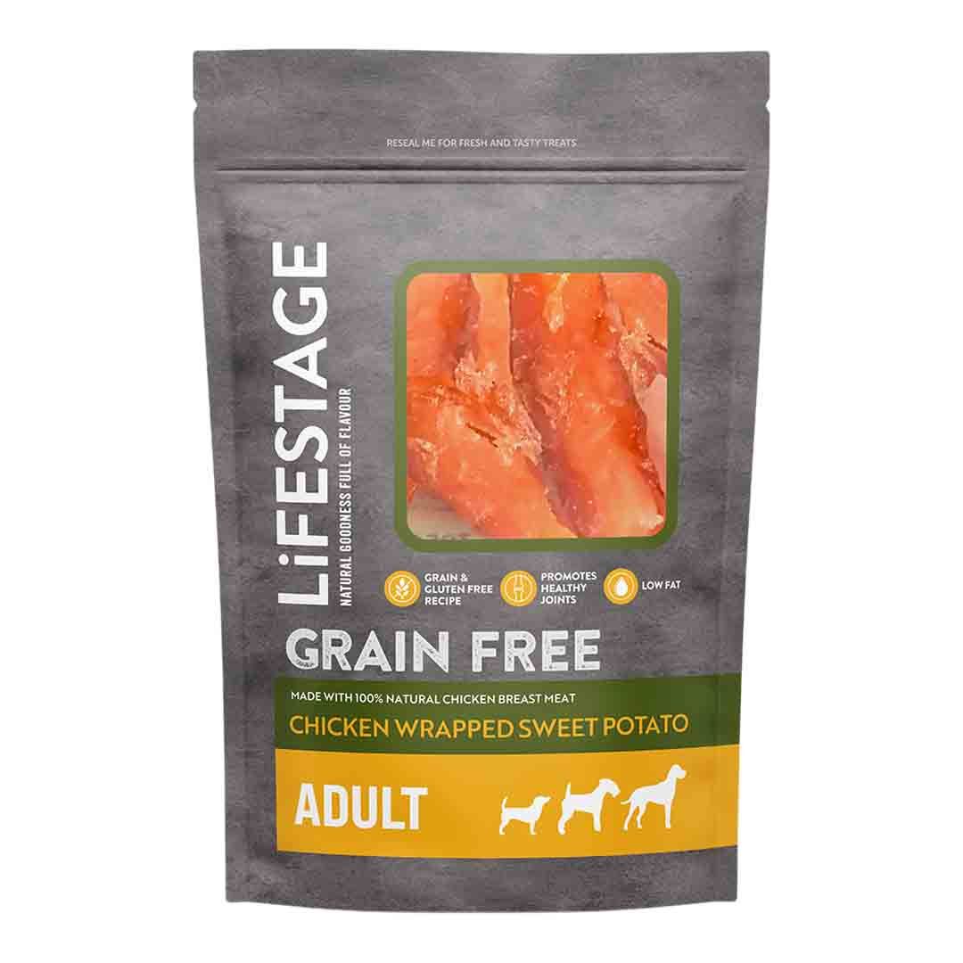 Lifestage Chicken Wrapped Sweet Potato Dog Treat Jollyes