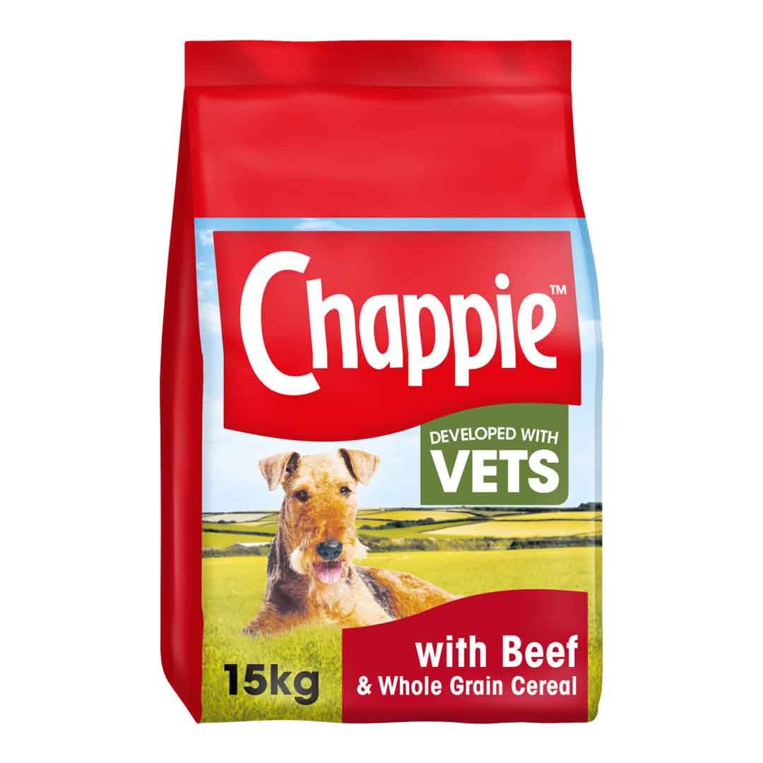 Chappie With Beef And Wholegrain Cereal 15kg Dry Dog Food