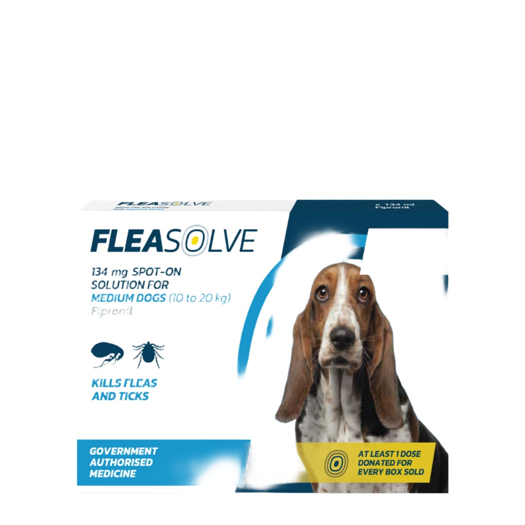 Fleasolve SpotOn Medium Dog Flea Treatment 2 Pack Jollyes
