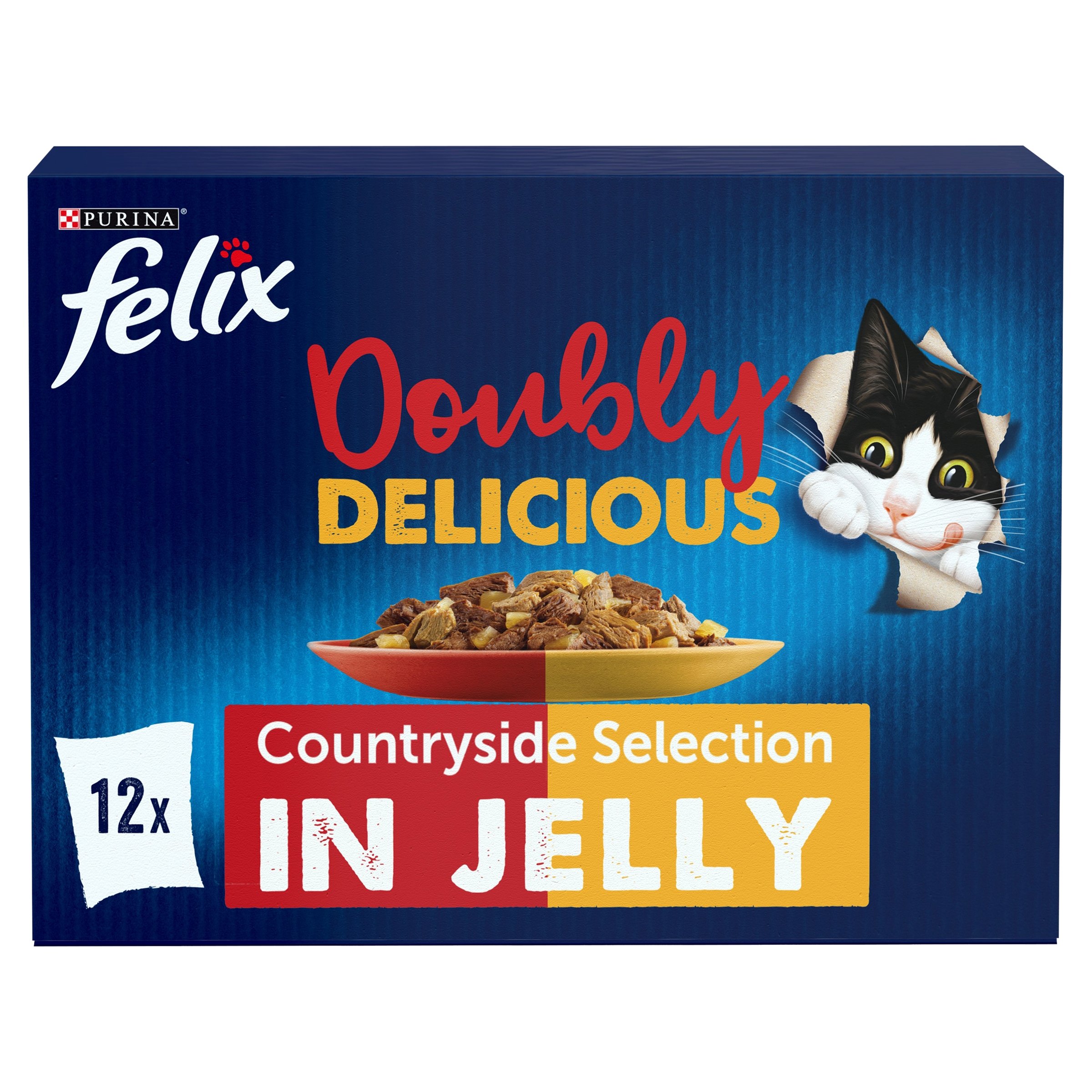 Felix Felix Doubly Countryside Selection Adult Wet Cat Food pet food packaging
