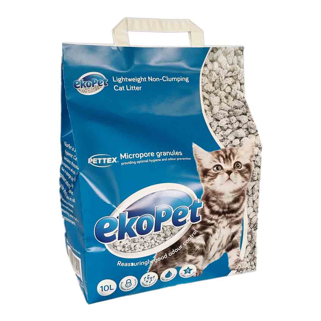 Ekopet Micropore, NonClumping Cat Litter, 10L Cat Litter