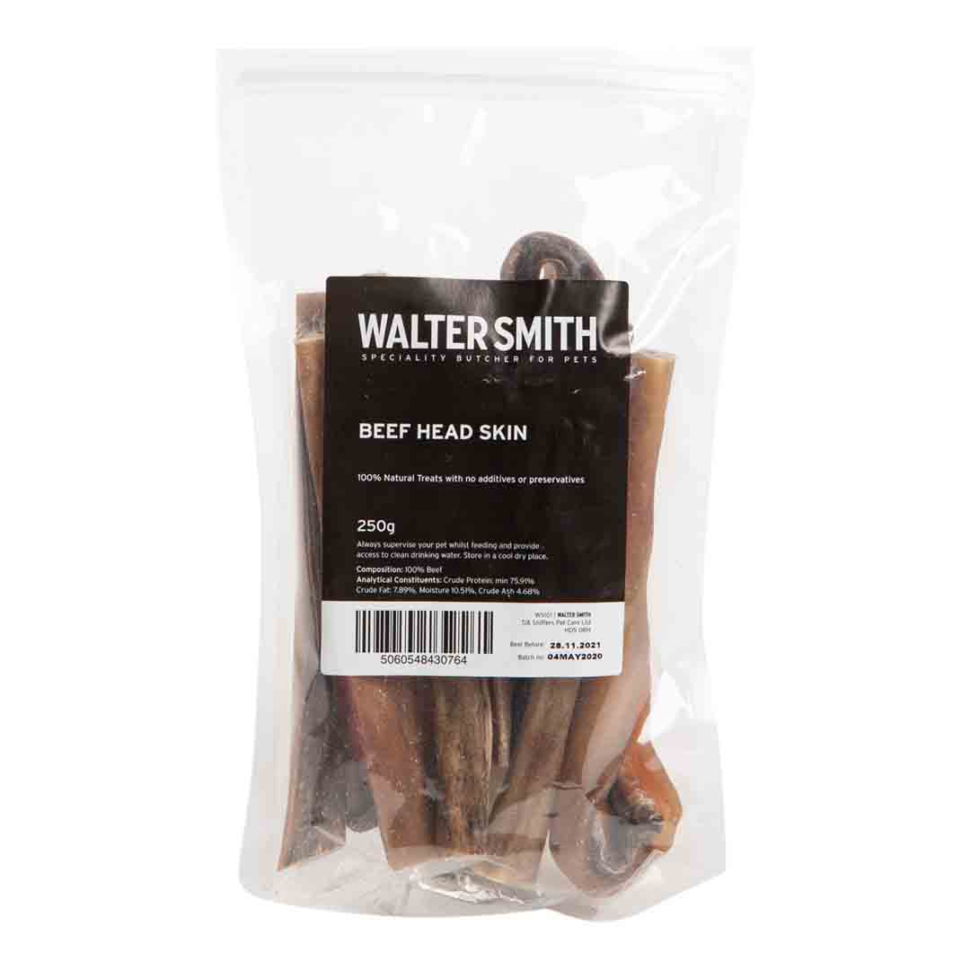 Walter Smith Beef Head Skin Natural Dog Chews