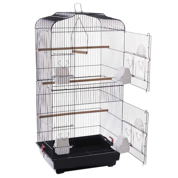 Liberta Lotus Black Bird Cage Bird Cages & Accessories