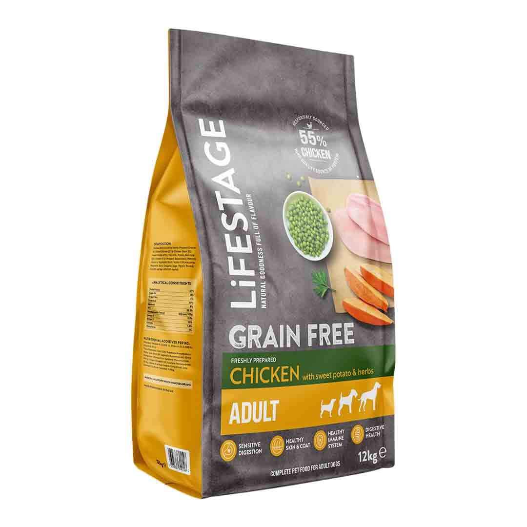 Lifestage Grain Free Chicken with Sweet Potato and Herbs Dog Food 12kg