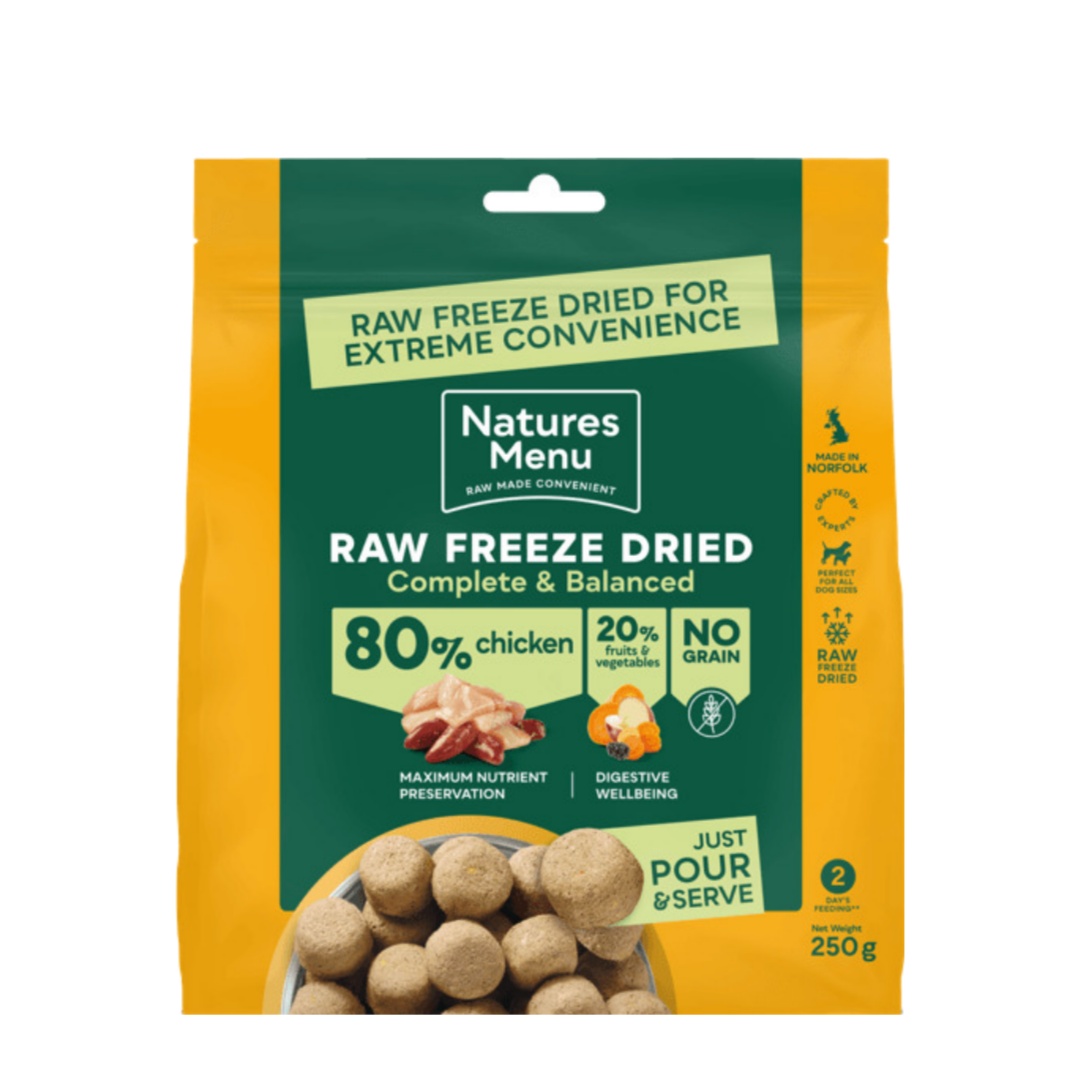 Natures menu Natures Menu Freeze Dried Chicken Adult Dry Dog Food pet food packaging