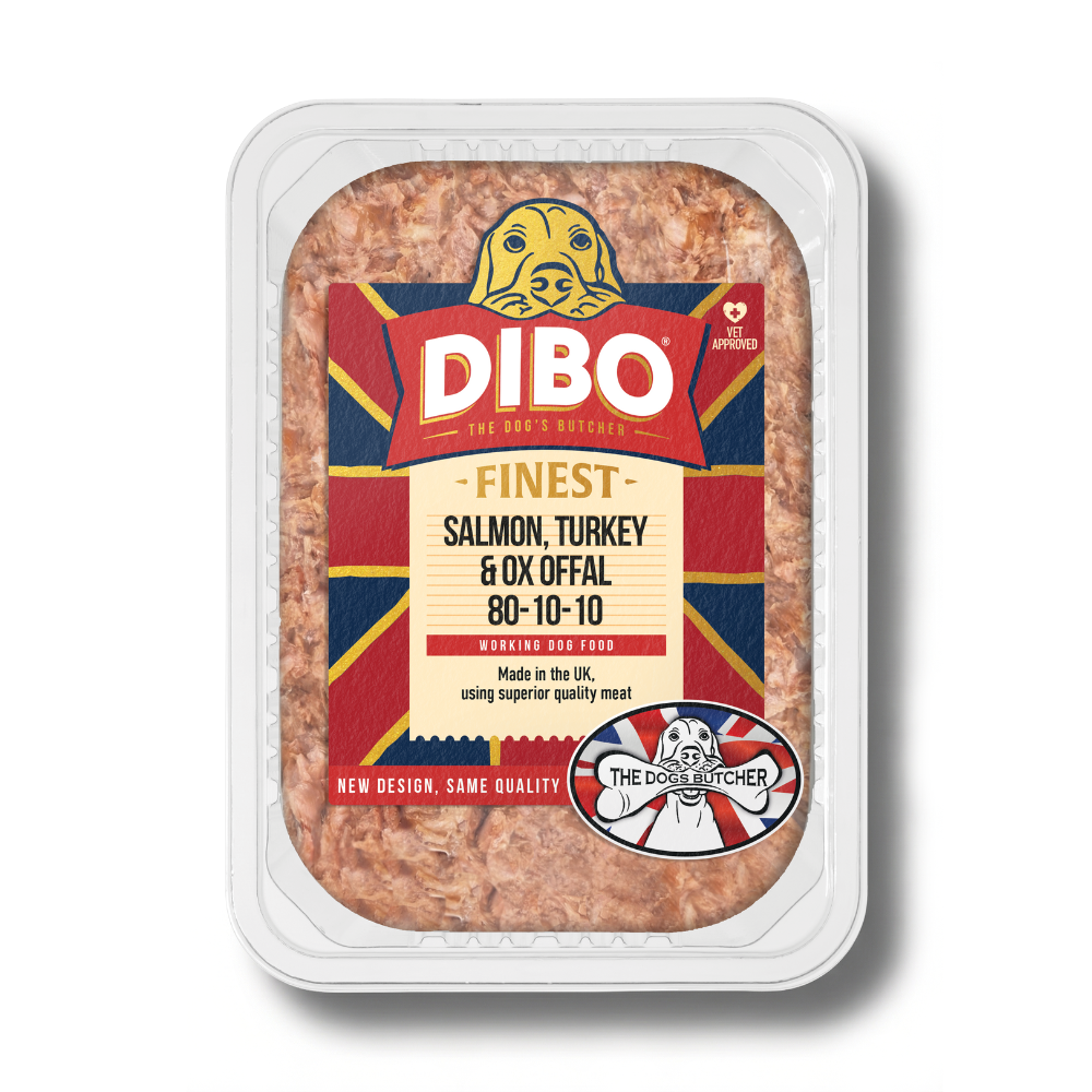 Jollyes Brand Jollyes Brand Dibo 10 Raw Salmon Turkey Adult Dry Dog Food pet food packaging