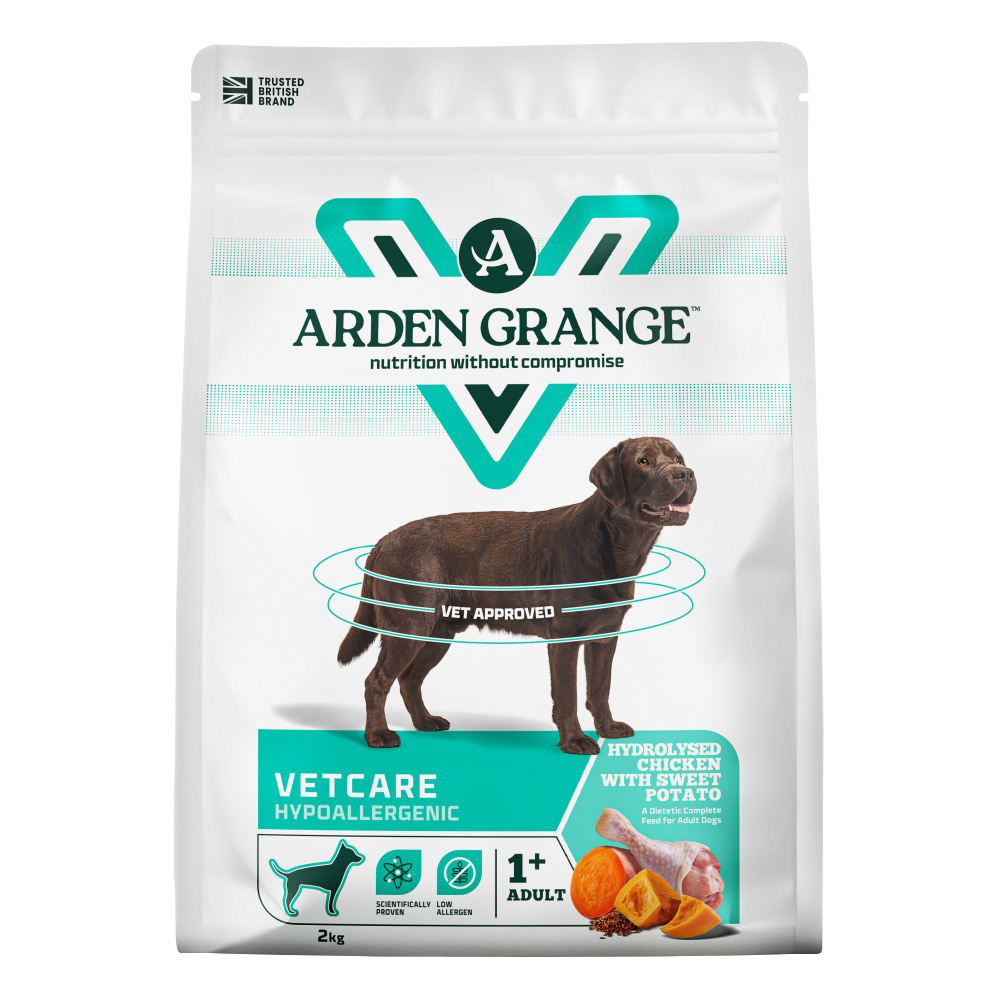 Image showcasing Arden Grange VetCare Hypoallergenic Dry Dog Food 2kg | Jollyes