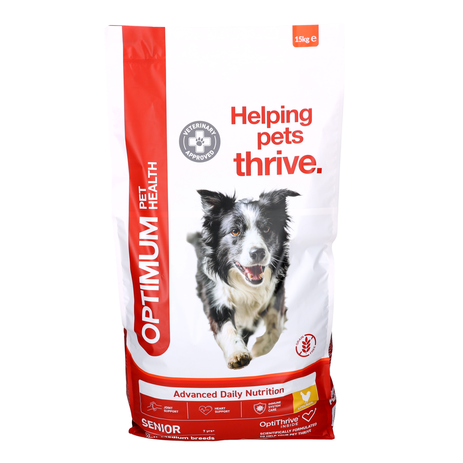 Jollyes Brand Jollyes Brand Optimum Pet Health Senior Dry Dog Food pet food packaging