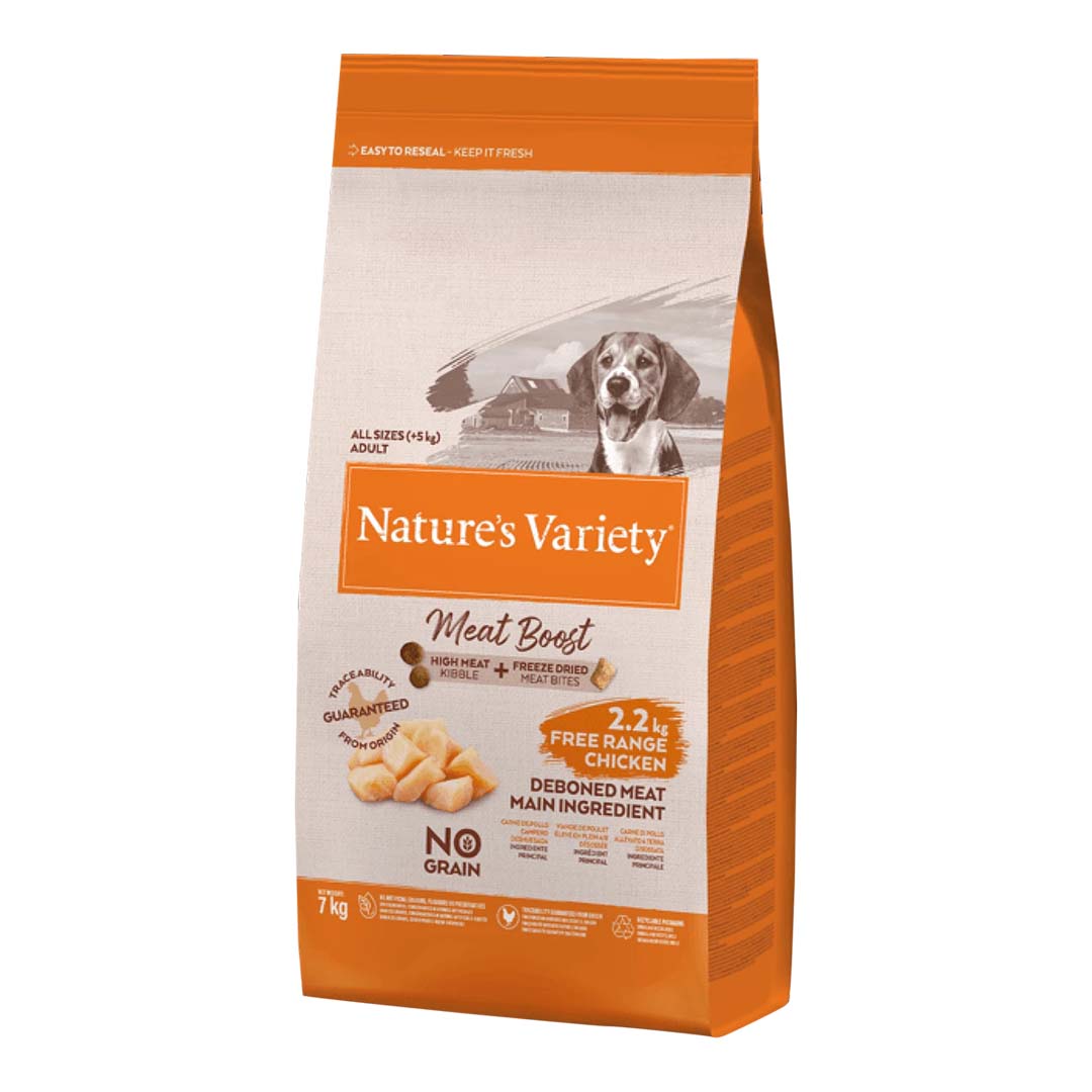 Natures menu Natures Menu Variety Boost Range Adult Dry Dog Food pet food packaging