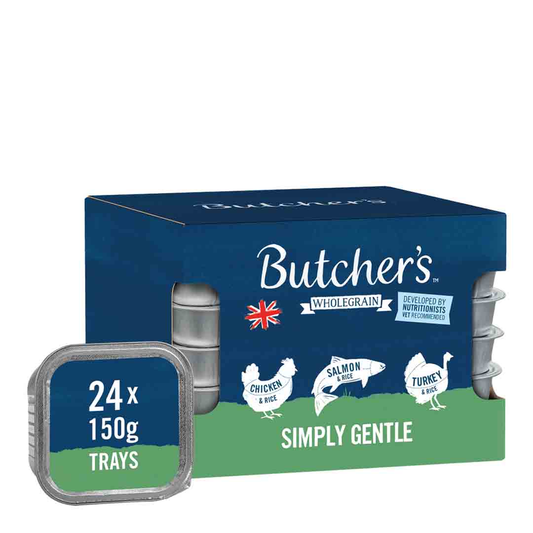 Butchers Butchers Simply Gentle Adult Wet Dog Food pet food packaging