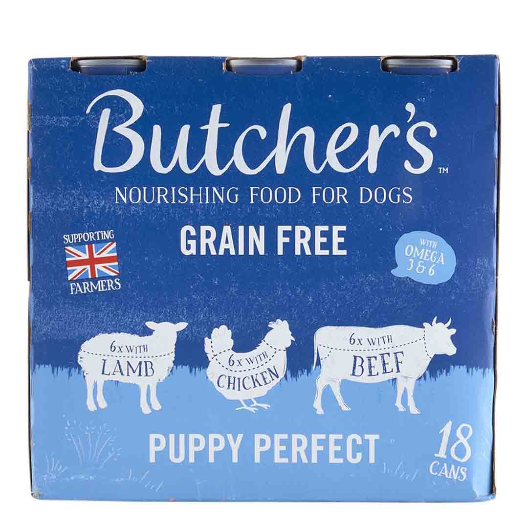 Butcher's Puppy Perfect Dog Food Tins 18 x 400g Wet Dog Food