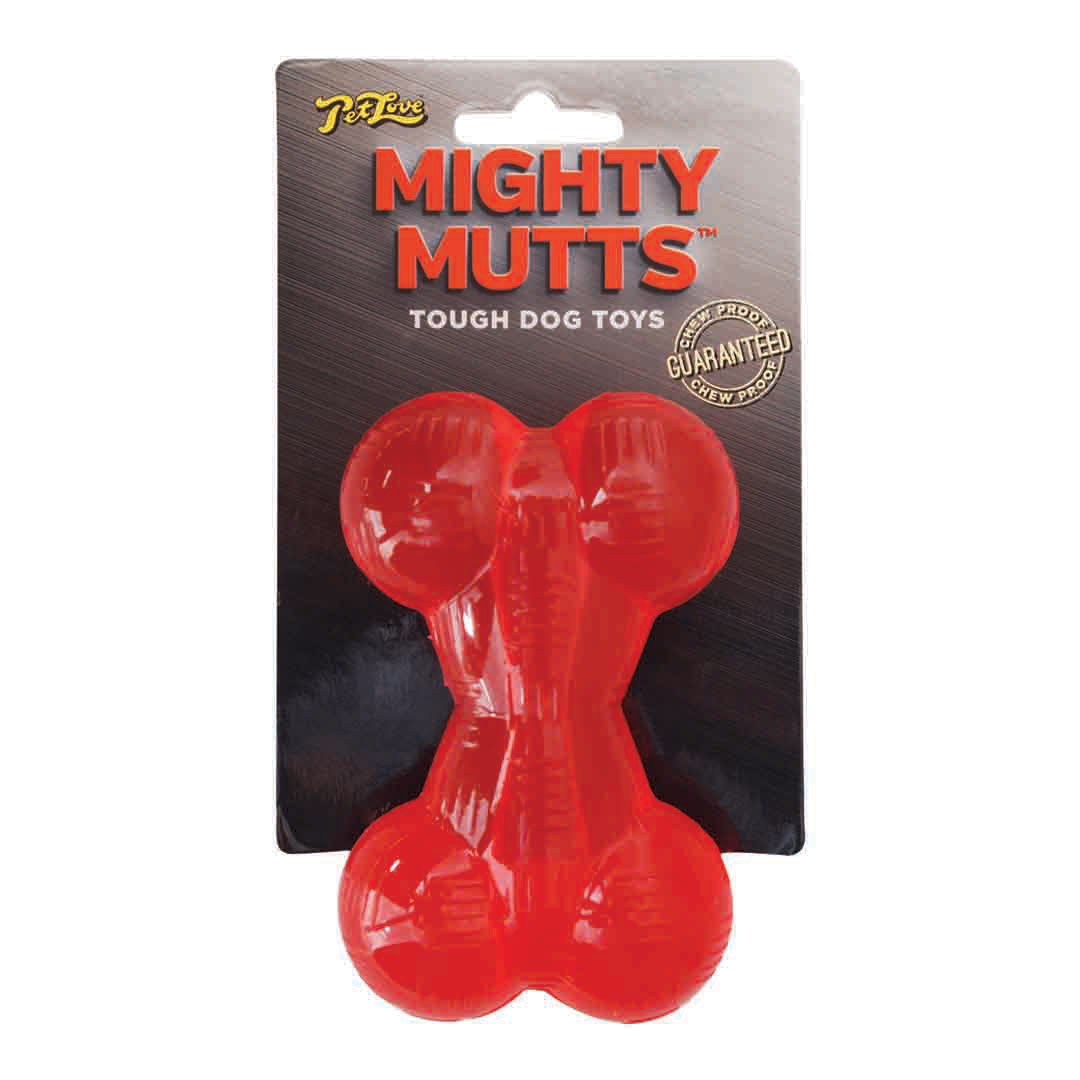 Petlove Mighty Mutts Rubber Ball Tough Dog Toy