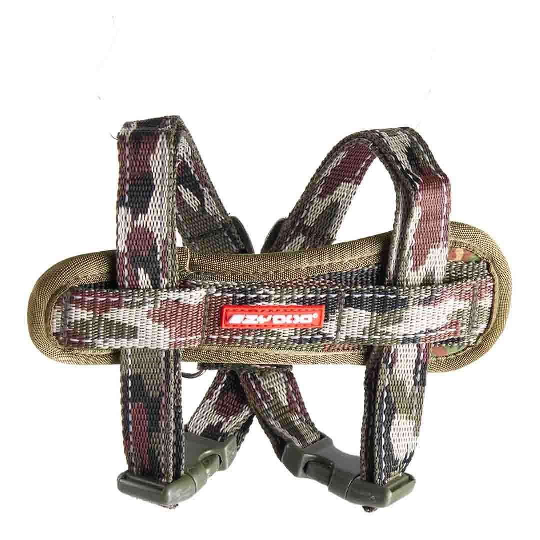 EzyDog ChestPlate Dog Harness Green Camo Dog Harnesses