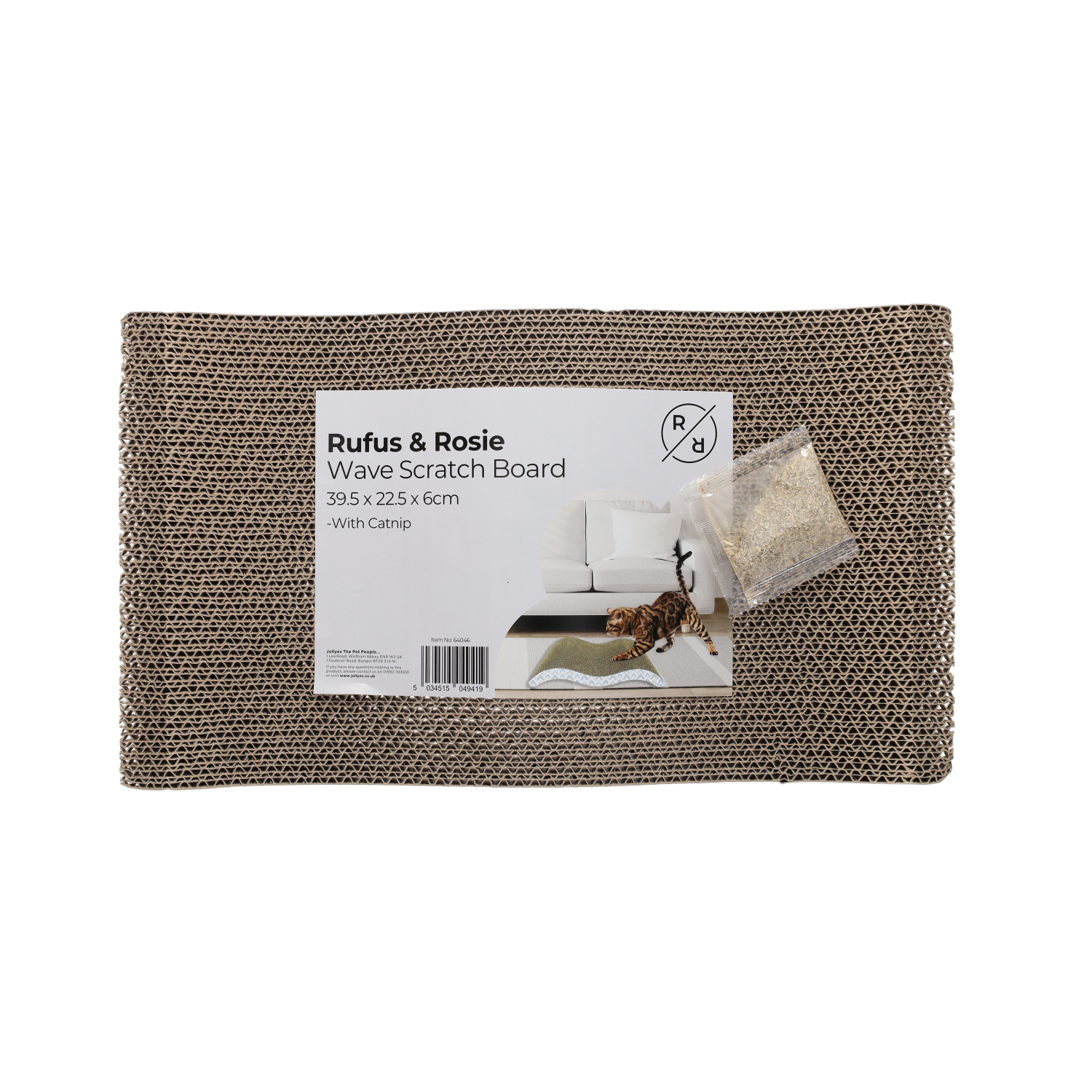 R & R Wave ScratchIt Mat Cat Scratcher Jollyes