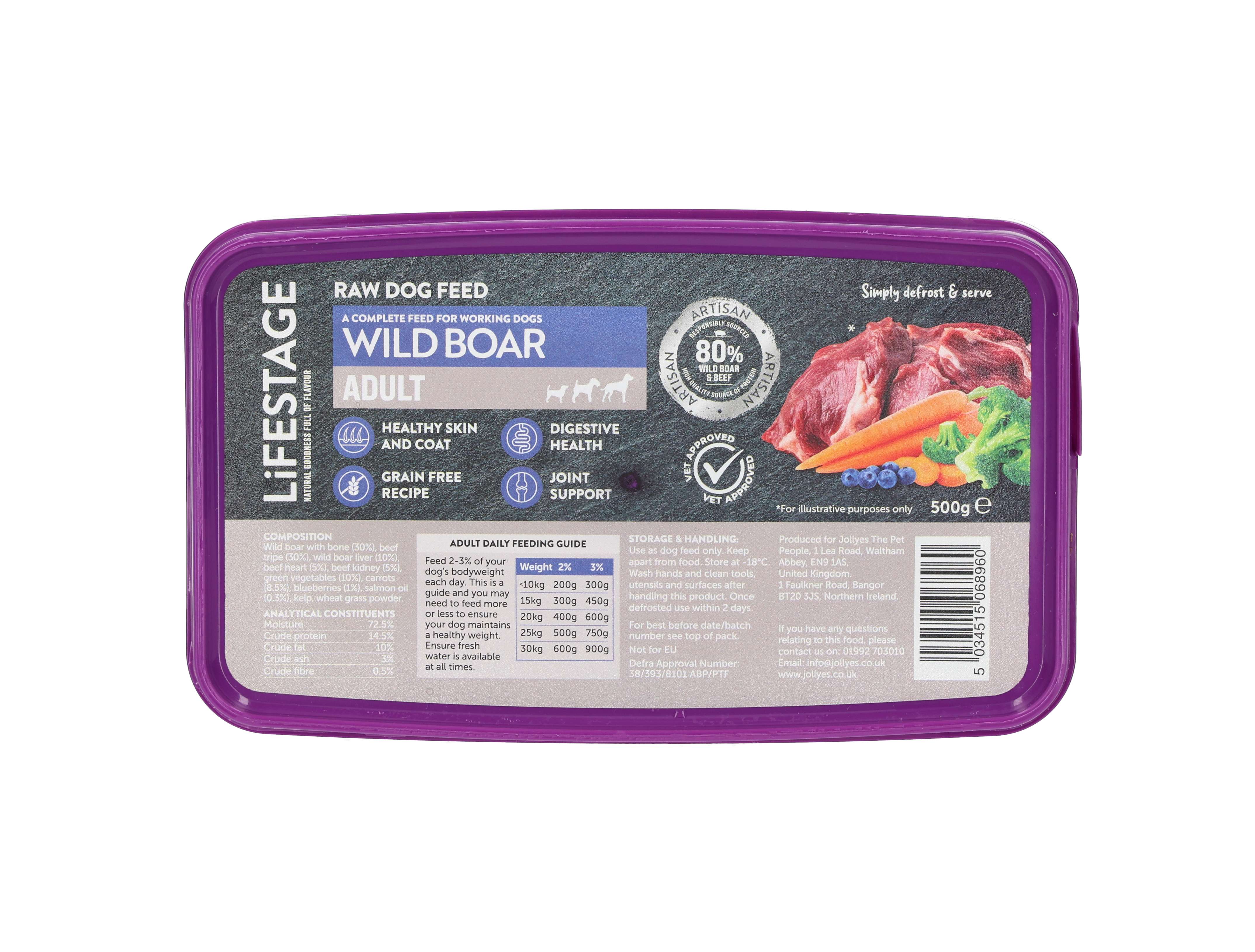 Lifestage Lifestage Grain Free Raw Adult Dry Dog Food pet food packaging
