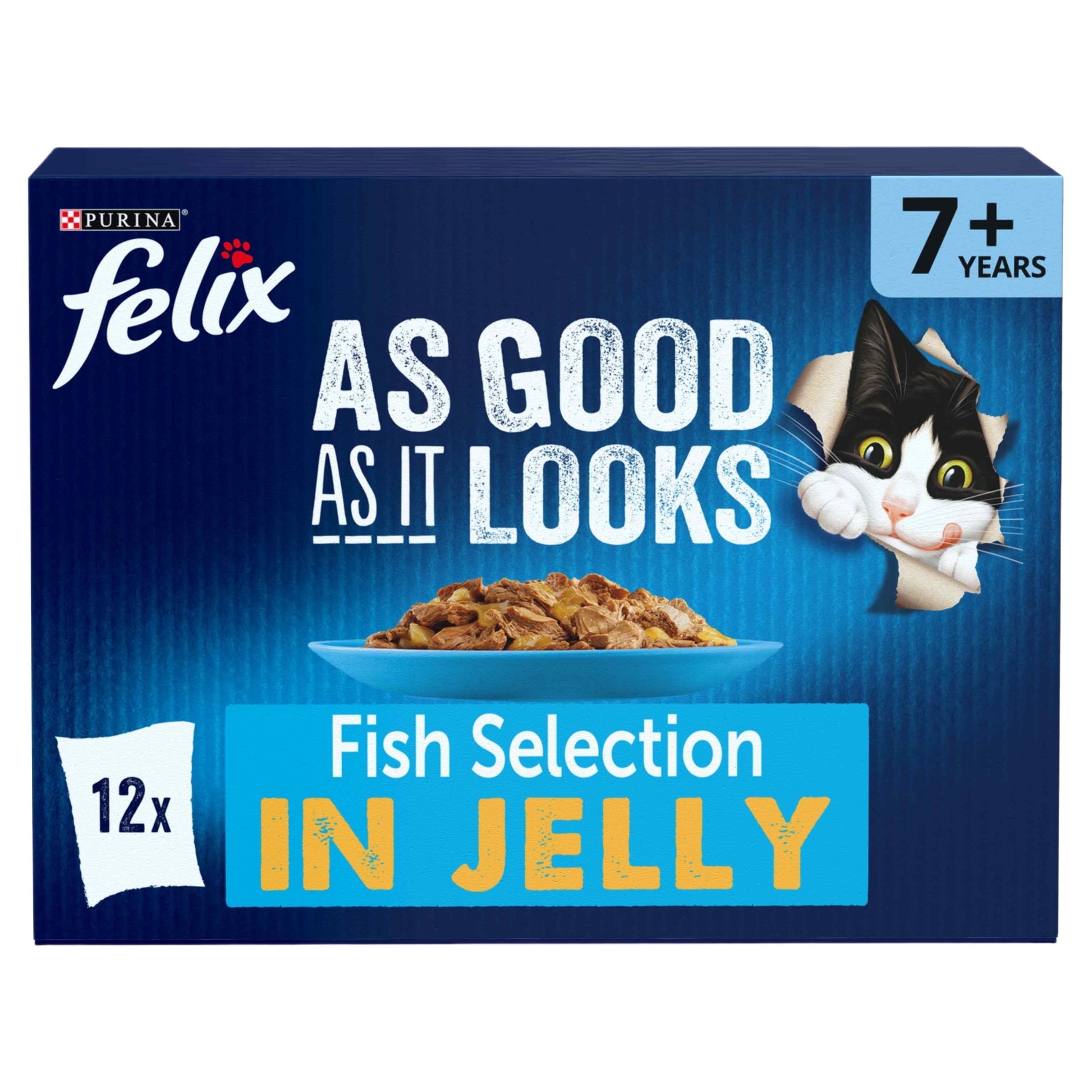 Felix Felix As Good It Looks Senior Wet Cat Food pet food packaging