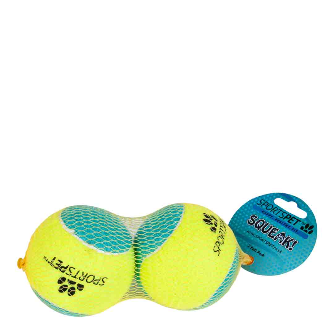 AIR KONG Squeaky Tennis Balls For Dogs – Bulk, Heavy Duty, Multiple Sizes