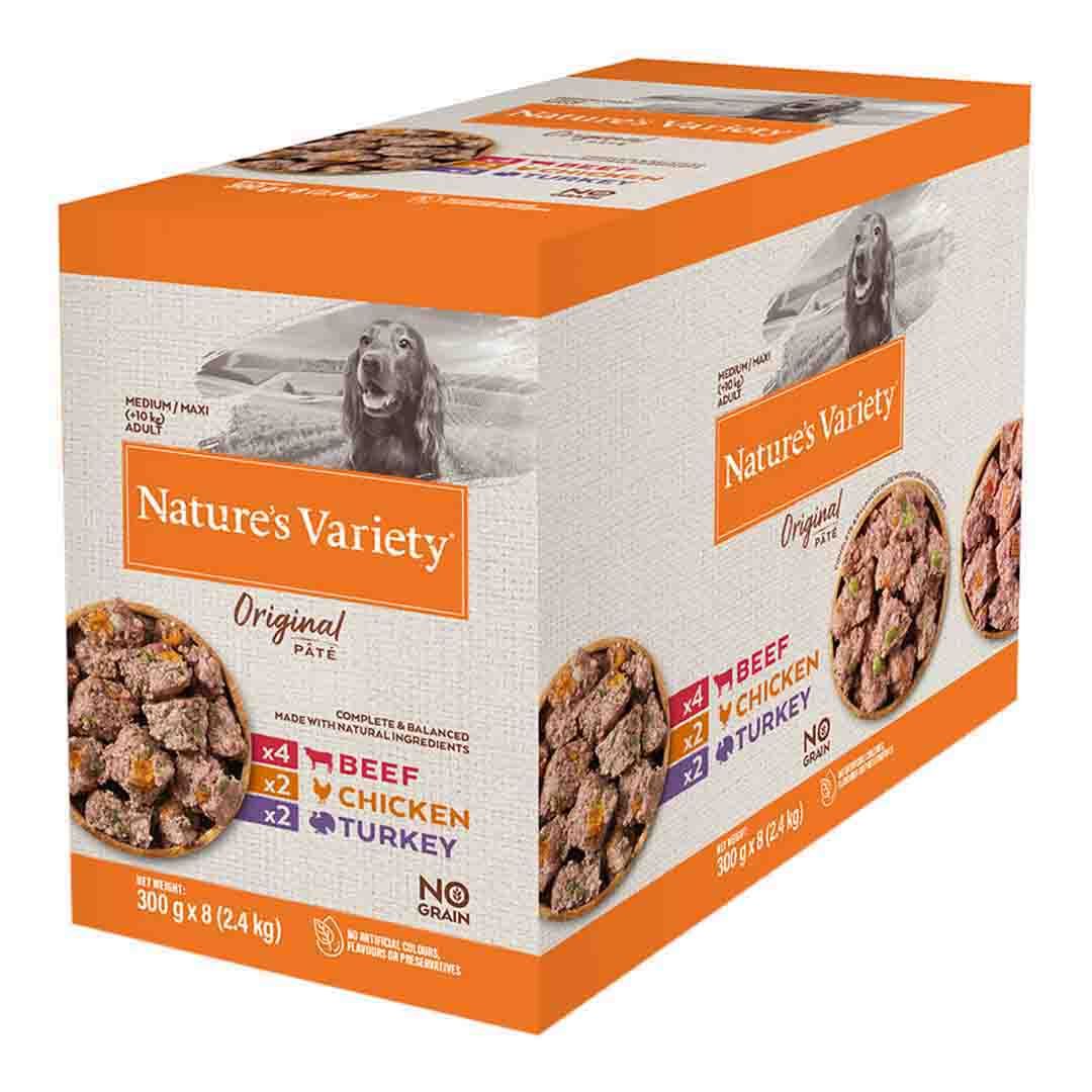 Nature's Variety Original Med Adult Dog Multipack Pouches 8 x 300g