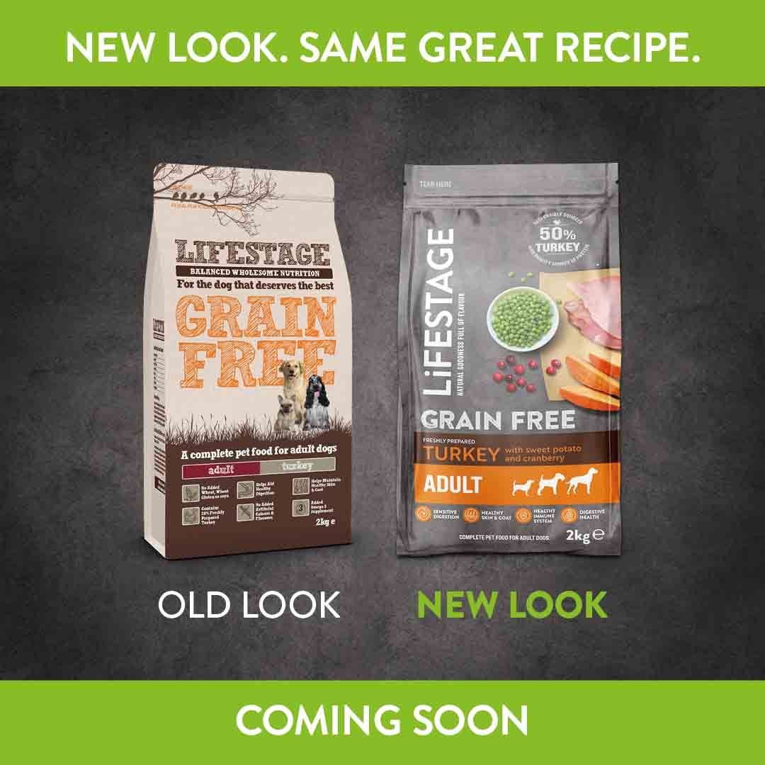 Lifestage Grain Free Turkey with Sweet Potato & Cranberry 2kg Dry Dog