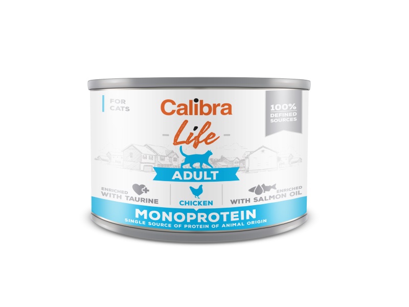 Calibra Calibra Life Chicken Adult Wet Cat Food pet food packaging