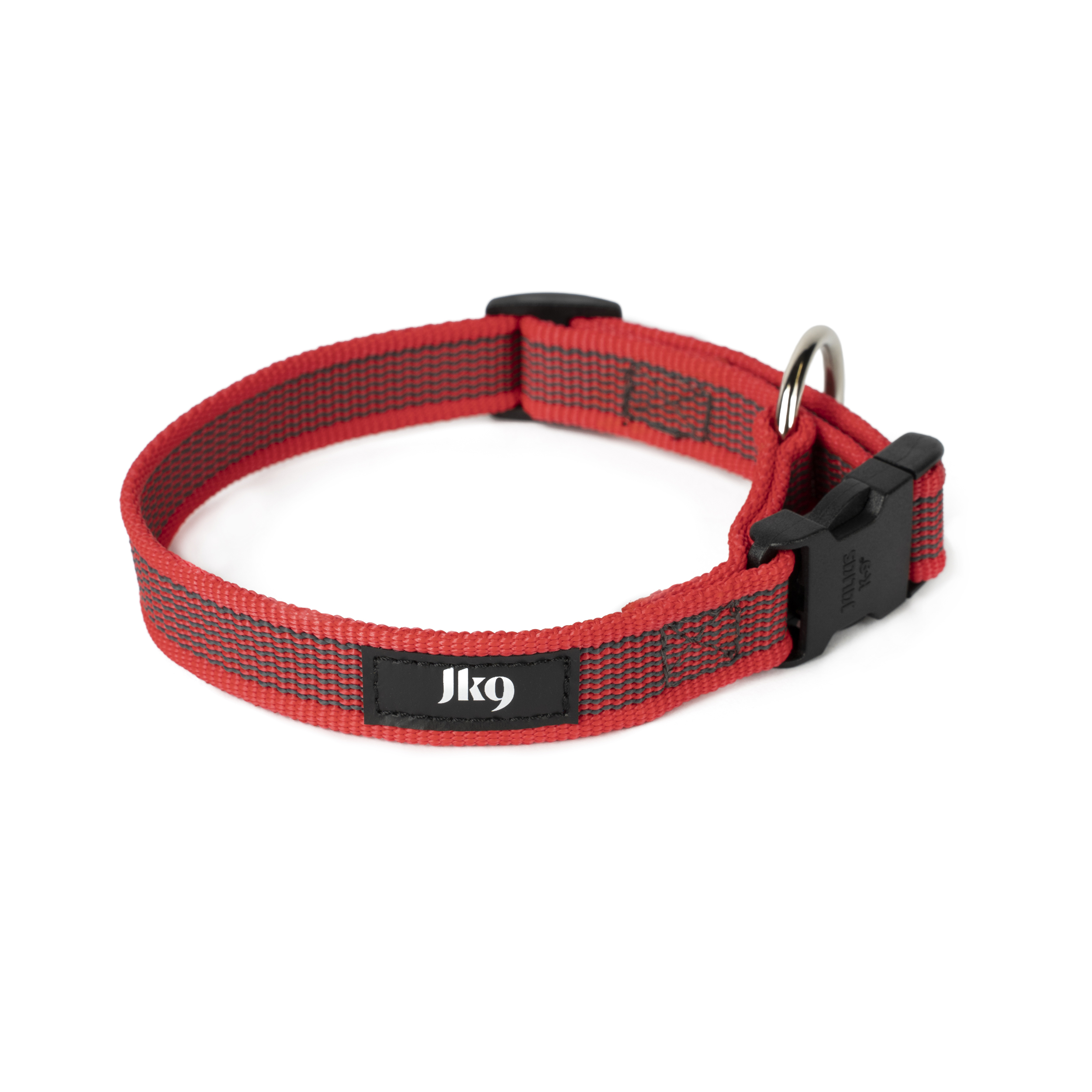 Julius K9 Color Gray Dog Collar Red Large
